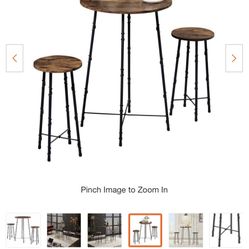 Bar Table . High Table 