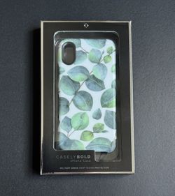 New iPhone X/XS Casely Bold Green Floral Print Case