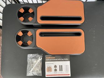 Golf Cart Armrests With Holder~two Armrests In One Box