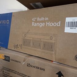 VIKIO
42 in. 900 CFM Convertible Insert Range Hood in Stainless Steel with LED, 3-Speed and Gesture Control