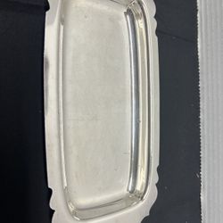 Mid-century silver plated butter dish