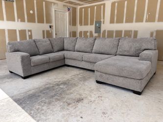 Large Gray Sectional Couch