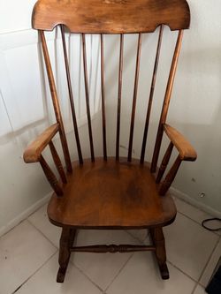 Solid Wood Windsor Rocking Chair
