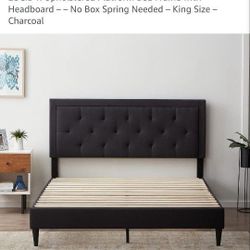 King Bedframe With Headboard 