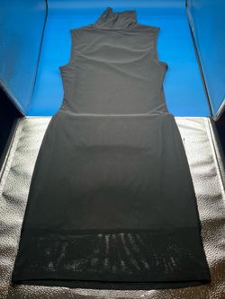 AFRM black solid midi dress S/P