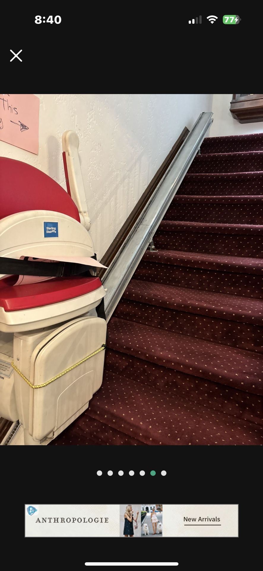 Sterling Stairlift House Sold Must Go!! FREE You Remove