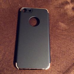 New Navy Blue & Gold iPhone 7 Case