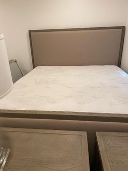 Restoration Hardware King French Contemporary Panel Bed