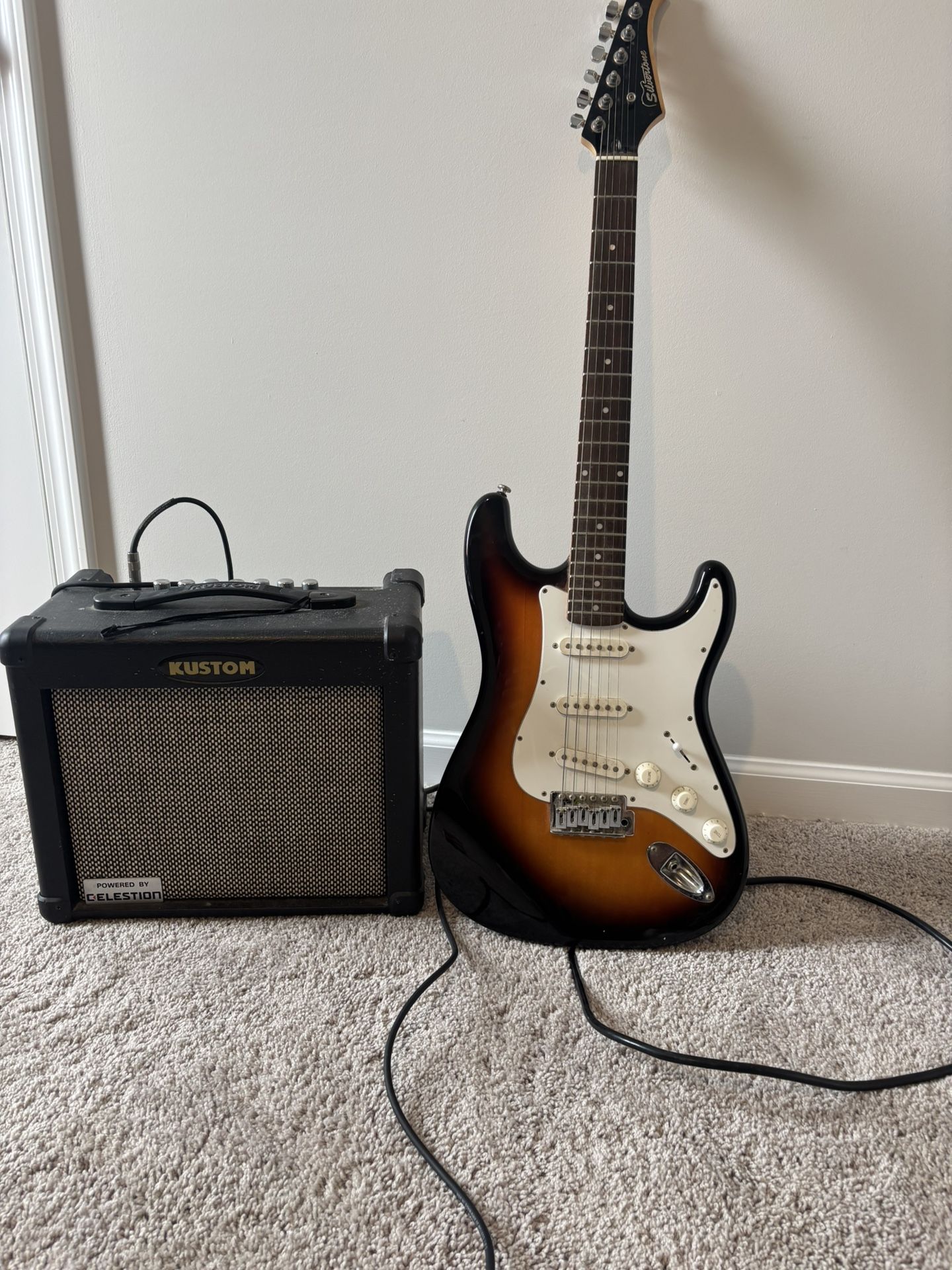 Fender Stratocaster Electric Guitar/ Amp As Well