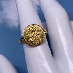 21k Flower Ring 