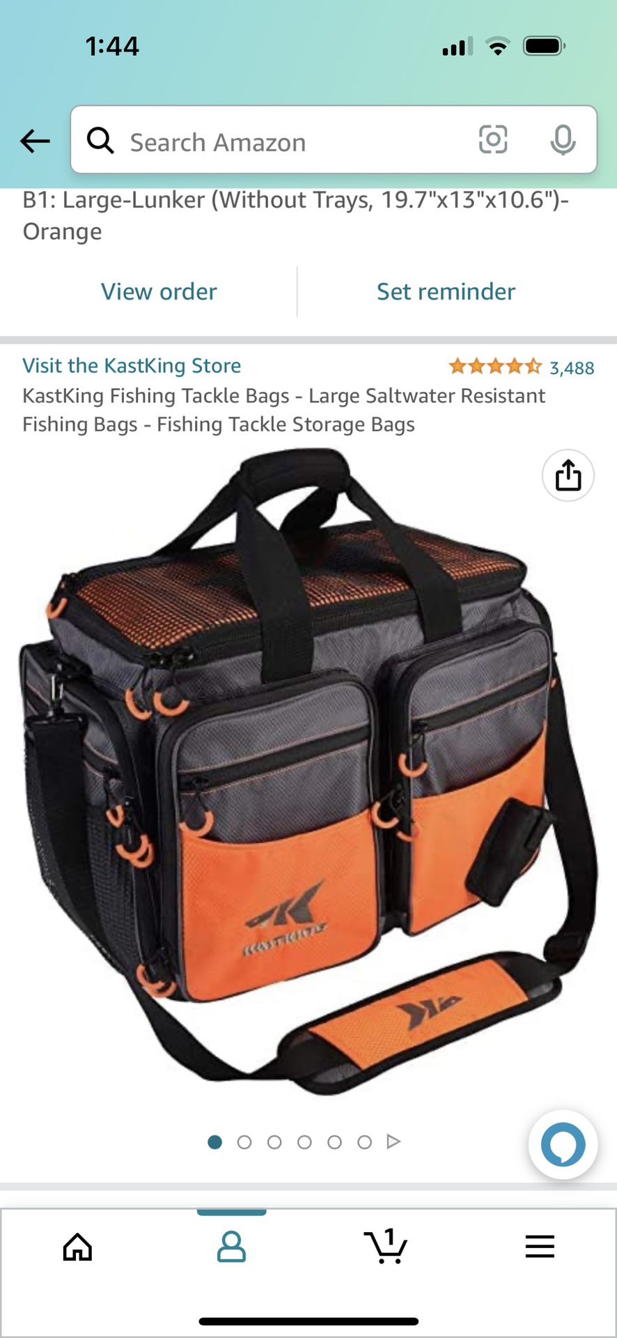 Kastking Fishing Tackle Bags - Large Saltwater Resistant Fishing