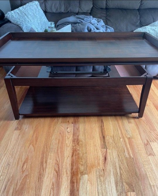 Coffee Table With Raised Top