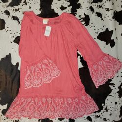 Embroidery Tunic Top