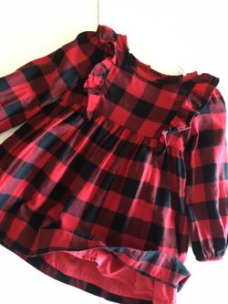 Flannel dress with cotton lining 24month—2T