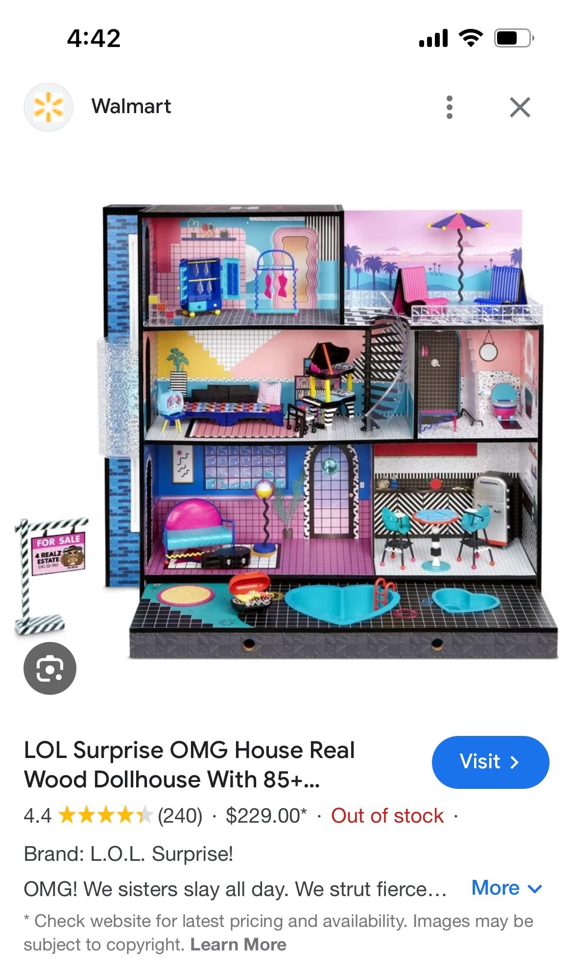 Wooden LoL Doll house 