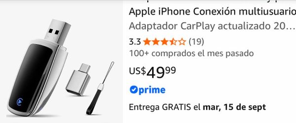 Wireless CarPlay adapter