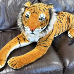 Melissa & Doug Extra‑Large Plush Tiger – 4ft