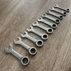 Ratcheting Stubby Wrench Set (metric)
