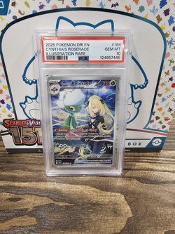 Pokemon CYNTHIA'S ROSERADE PSA 10 Destined Rivals