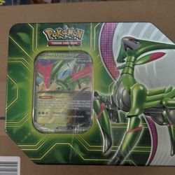 Pokemon Trading Card Games Paradox Clash Iron Leaves Tin - 5 Booster Packs