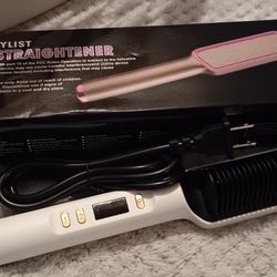 Hair Brush Straightener