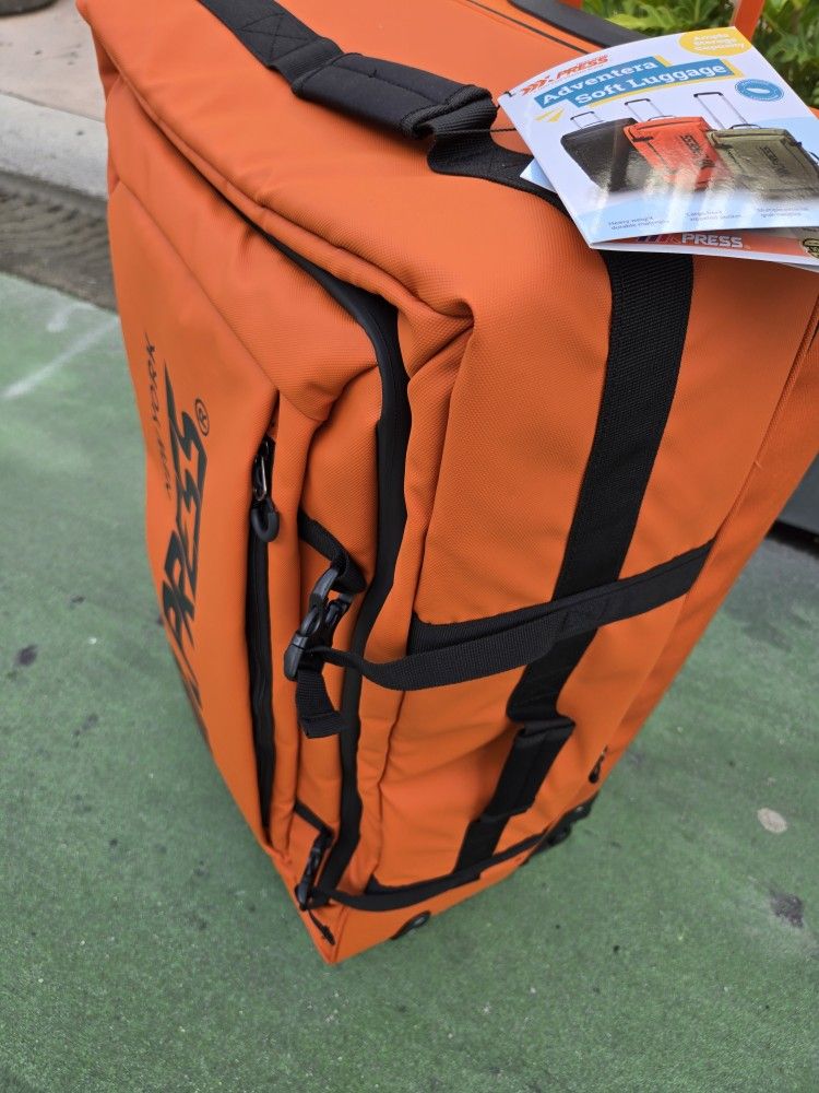 30: Travel Suitcase 2 Wheels Extra Lightweight Waterproof New With Tags Orange Color