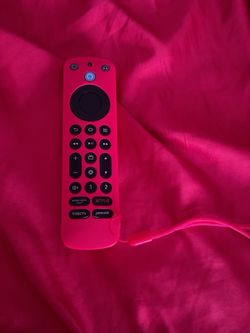 Amazon Fire TV Alexa Voice Remote with Red Silicone Case