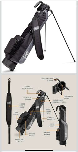 The Original Sunday Golf Loma Bag – Lightweight Golf Bag with Strap & Stand, Easy to Carry Pitch n P
