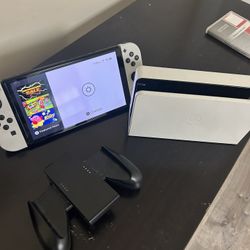 Nintendo Switch OLED Bundle w/ Dock + Pokémon Shield + Case