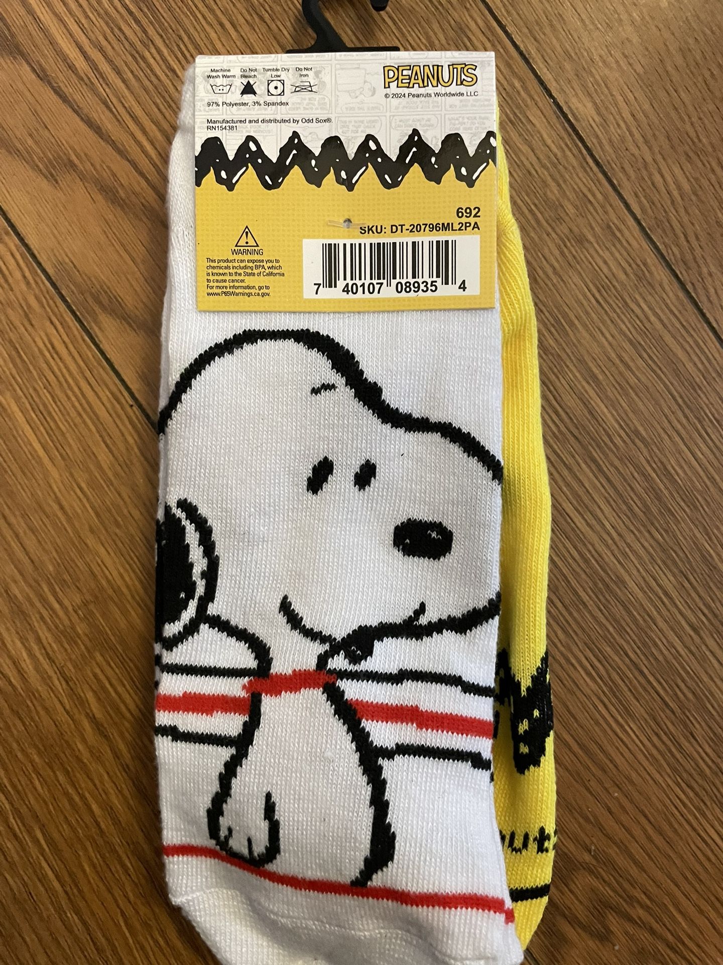 2 Pack Fits Most Socks For The Snoopy Fan