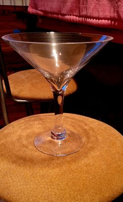  Martini Glass Vase, Open 9", Height 10.25", 