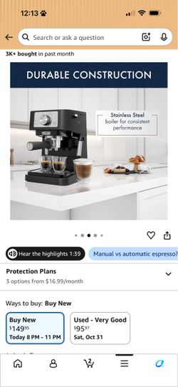 De'Longhi Espresso Machine