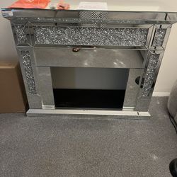 Mirrored Fireplace 