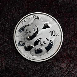 30 Gram (0.965ozt) .999 Fine Silver Chinese Panda