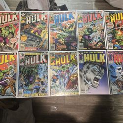 INCREDIBLE HULK COMIC BOOK LOT 