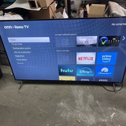 onn 65” Class 4K UHD Roku Smart Television, 100012587