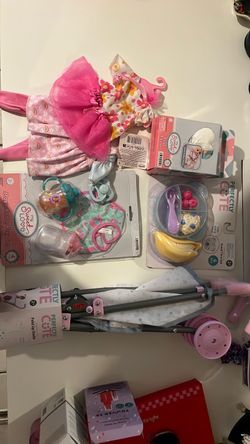 Baby Doll Accessories Bundle – Stroller, Clothes & More