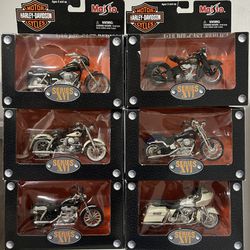 Maisto Series 16 / XVI Complete Set Harley-Davidson 1:18 Die-Cast Motorcycles
