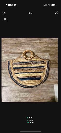 Bohemian straw bag