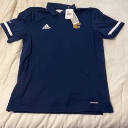 Adidas Mens Medium Golf Shirt Navy With UTC Chattanooga Mocs Logo