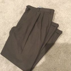 MENS RALPH LAUREN 36 W x 32 L BROWN DRESS PANTS WORK BUSINESS - EXCELLENT!