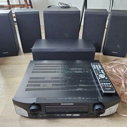 5.1 Surround Sound Home Theater (4 Sony Speakers W/ Center Channel & Sub, Marantz Receiver)