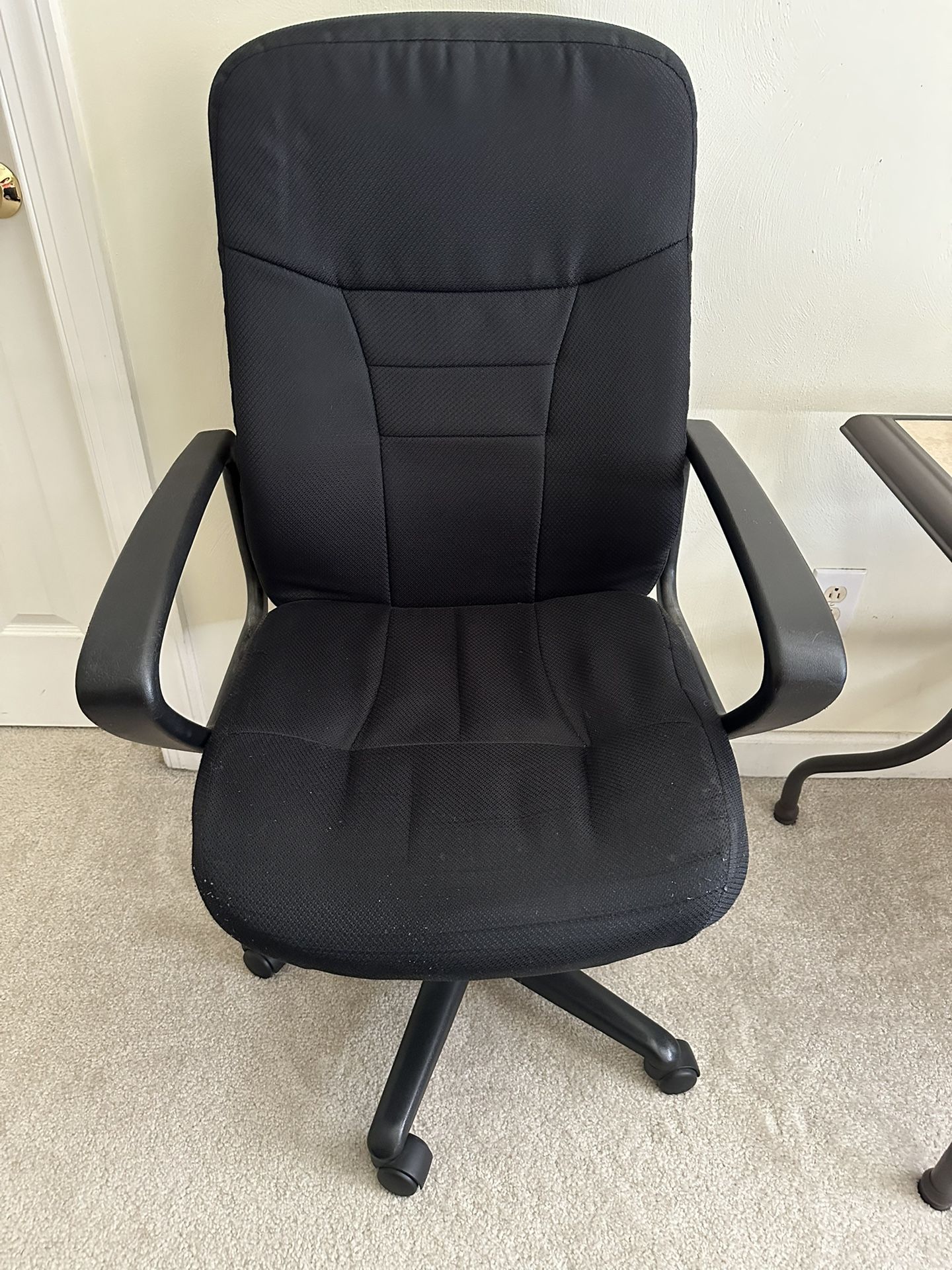 Adjustable Fabric Office Computer Desk Chair Black $59.99 OBO