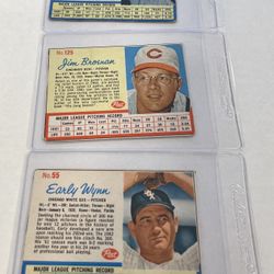 Set Of 3-1962 Post Cereal Baseball Cards $45