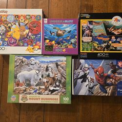 Various Puzzles - 100 To 400 Pieces