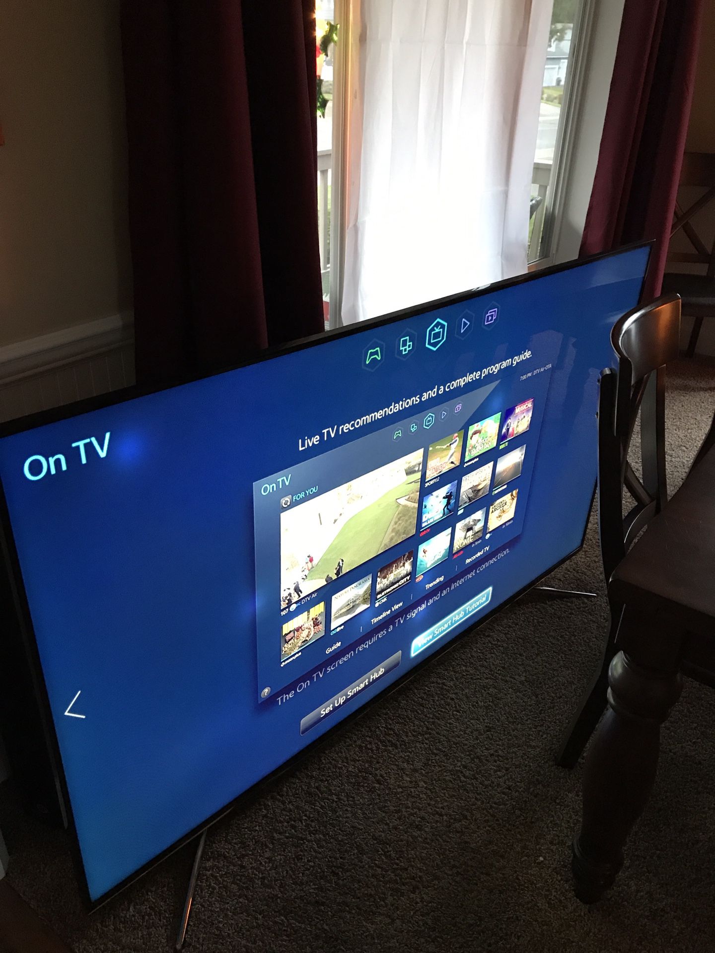 75” Samsung Smart Hub Tv