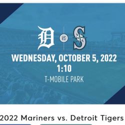 Last Mariners game of the season VS Detroit 