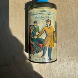 Avon, Gentleman Skater Talc for Men, Vintage Avon Tin, Home Decor, Bathroom Decor, Vintage Tine,Empty 