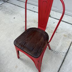 Read Wood And Metal Chair