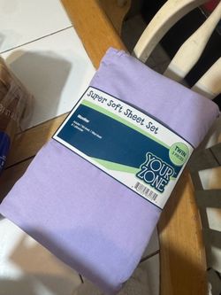 Your Zone Twin Microfiber Sheet Set Lavender